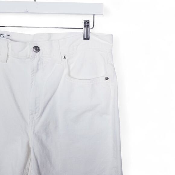 GAP Barrel Jeans High Rise 100% Cotton White - Size 29 8R - Picture 2 of 5